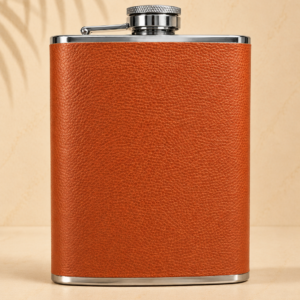 "Grande" flaska 8oz (2,36dl) Bőr fedéssel