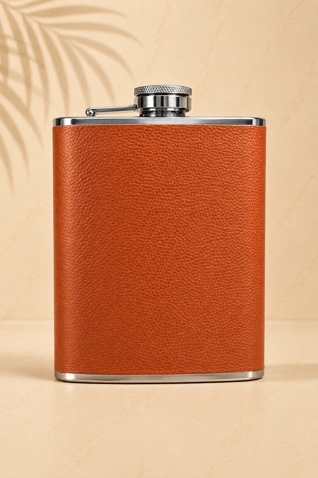 "Grande" flaska 8oz (2,36dl) Bőr fedéssel