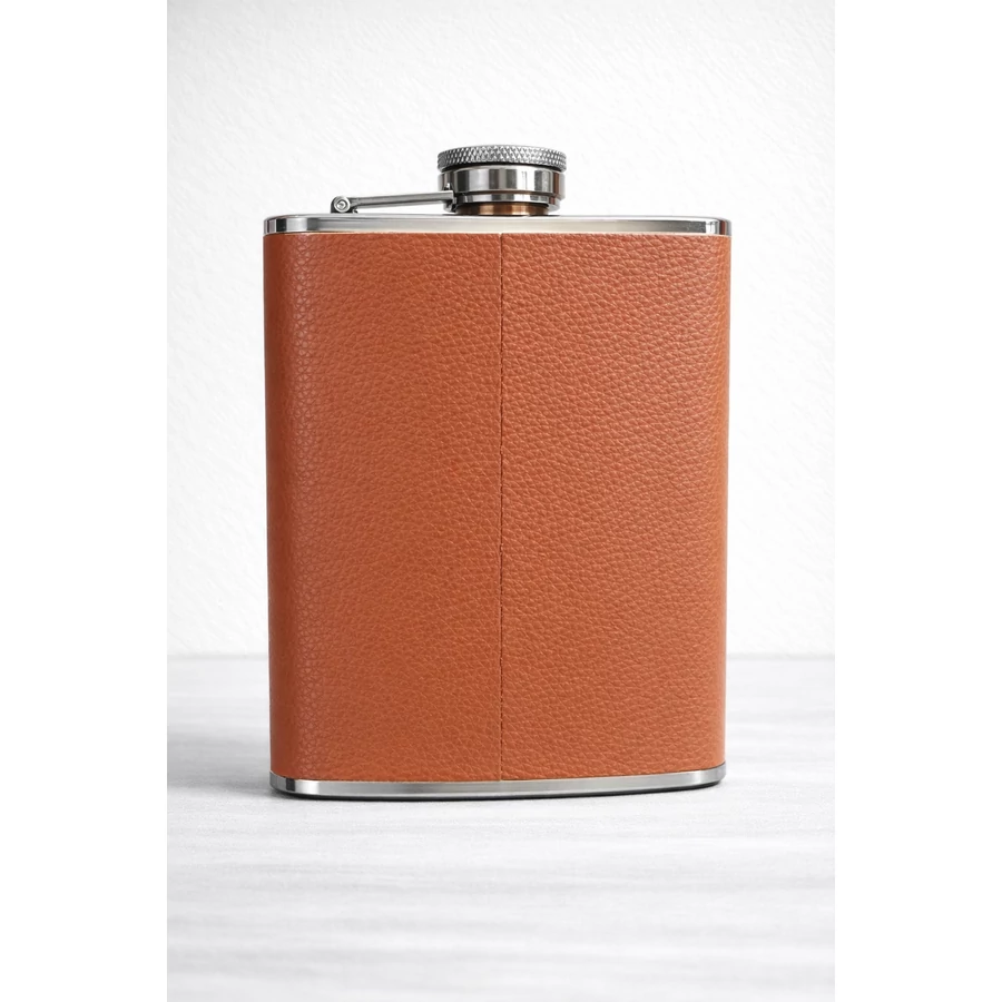 "Grande" flaska 8oz (2,36dl) Bőr fedéssel - Image 2