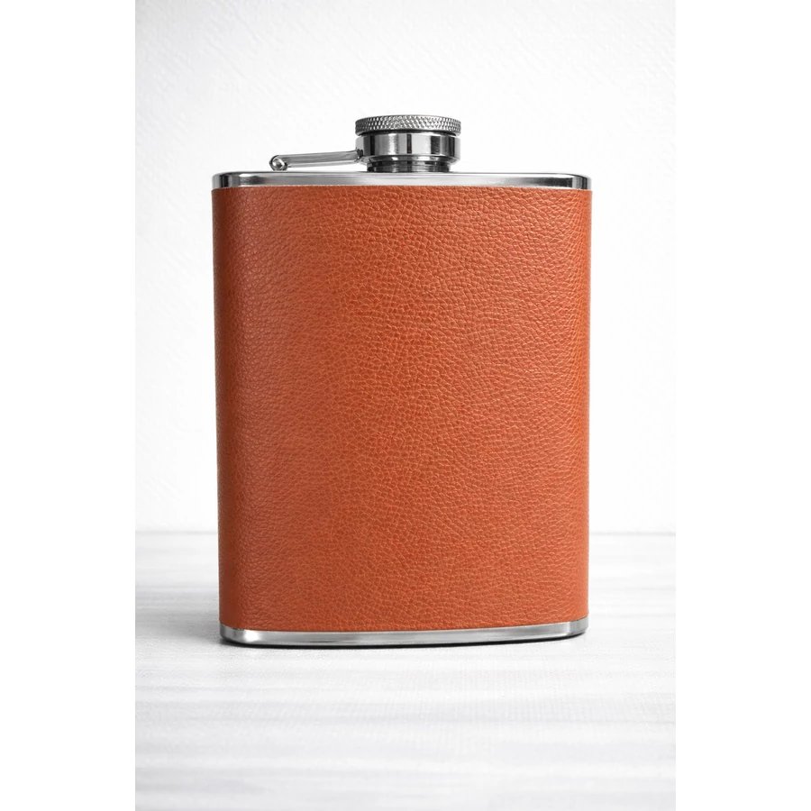 "Grande" flaska 8oz (2,36dl) Bőr fedéssel
