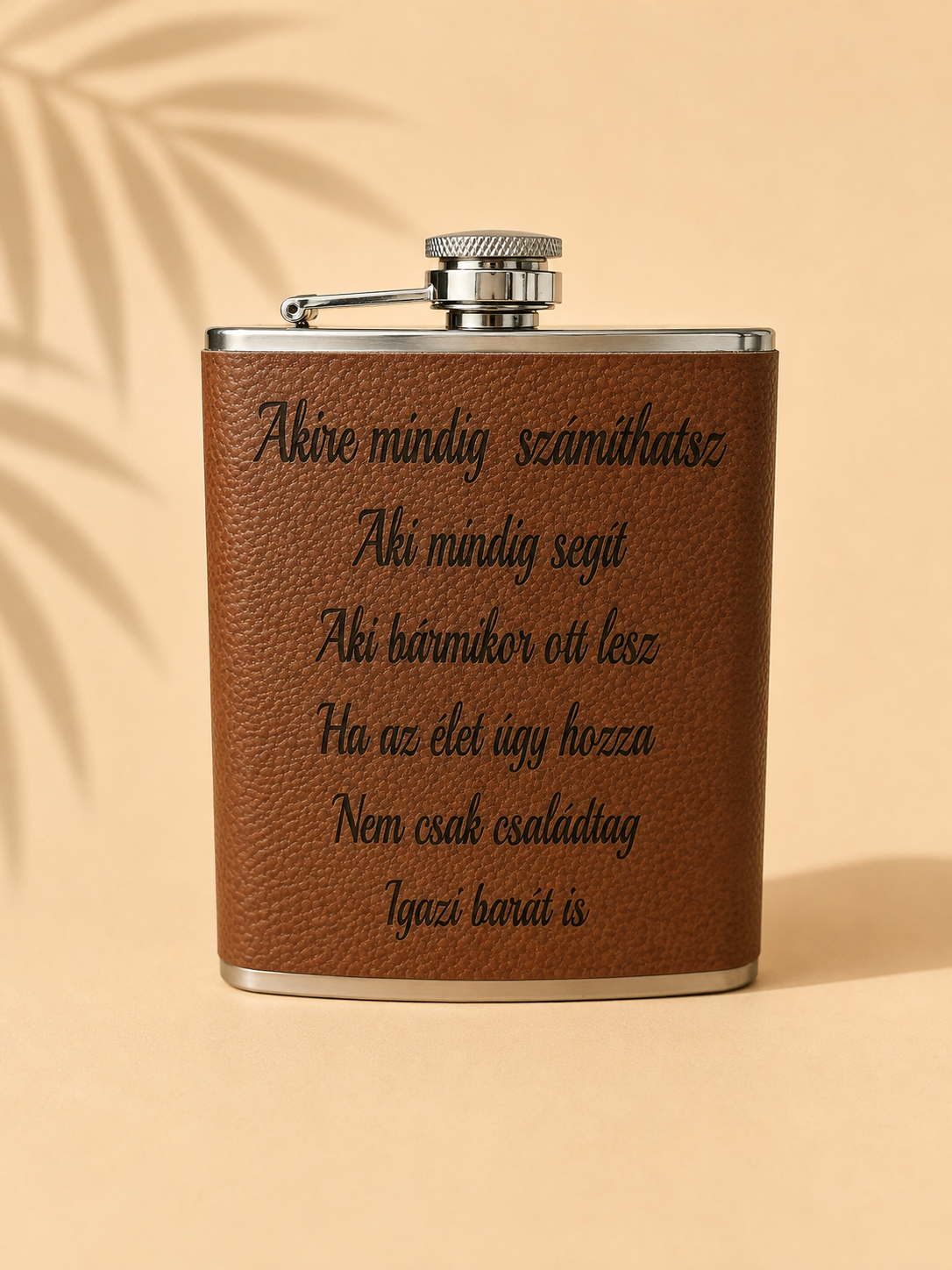 "Grande" flaska 8oz (2,36dl) Bőr fedéssel - Image 2
